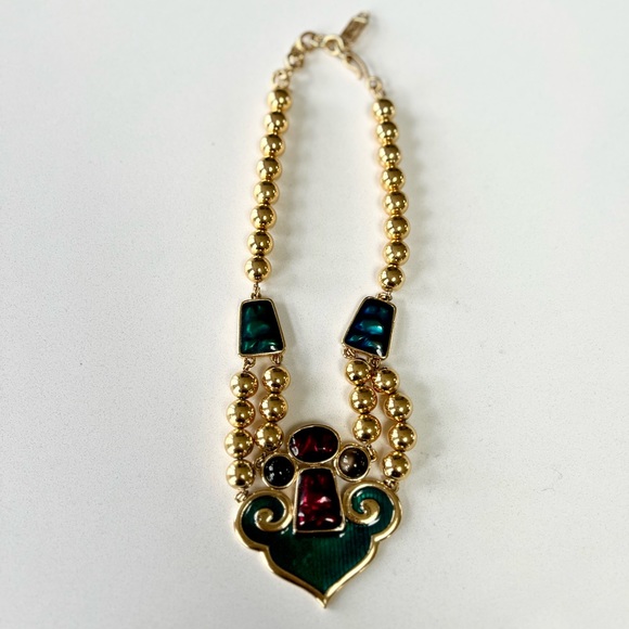 Vintage YSL Enamel Necklace - Picture 6 of 8